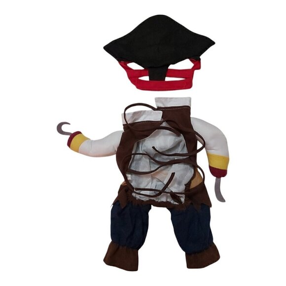 Pirate Captain Dog Costume – Size Medium with Tie Closure - Picture 2 of 6